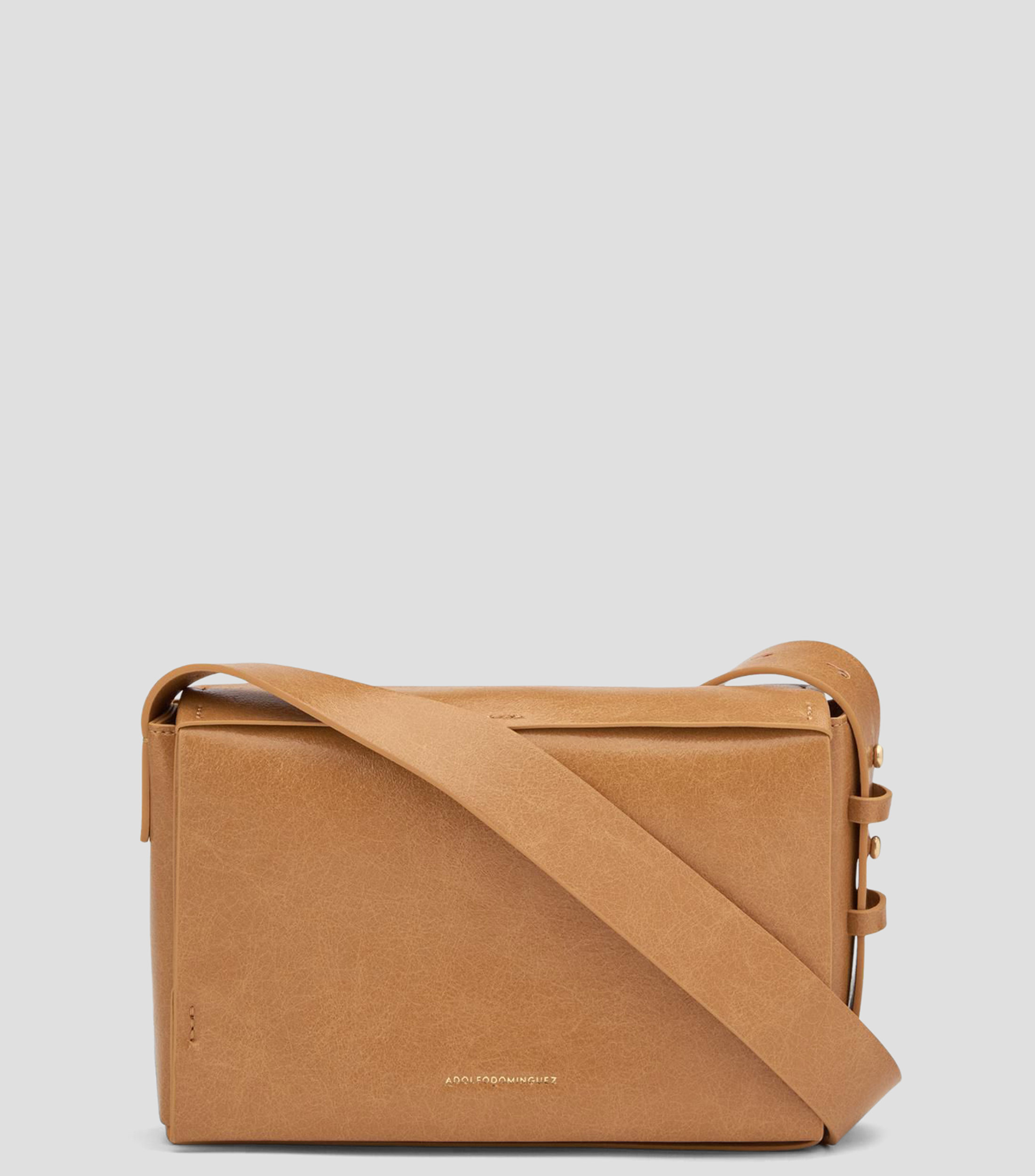 Bolsa crossbody craquelado sólido Mujer
